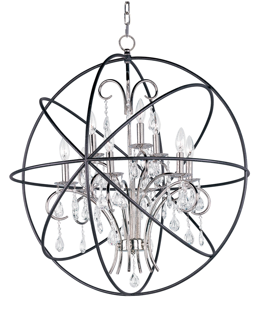 Orbit Pendant Anthracite / Polished Nickel