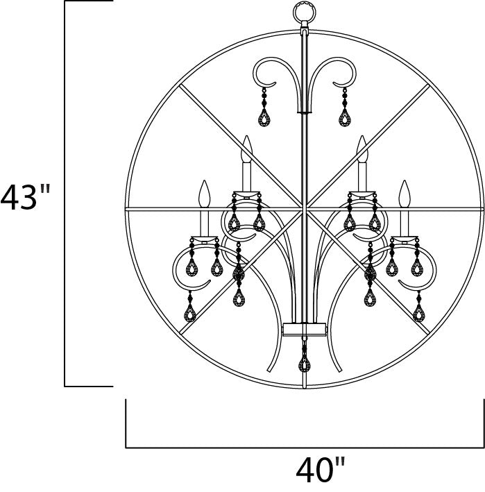 Orbit Pendant dimensions diagram