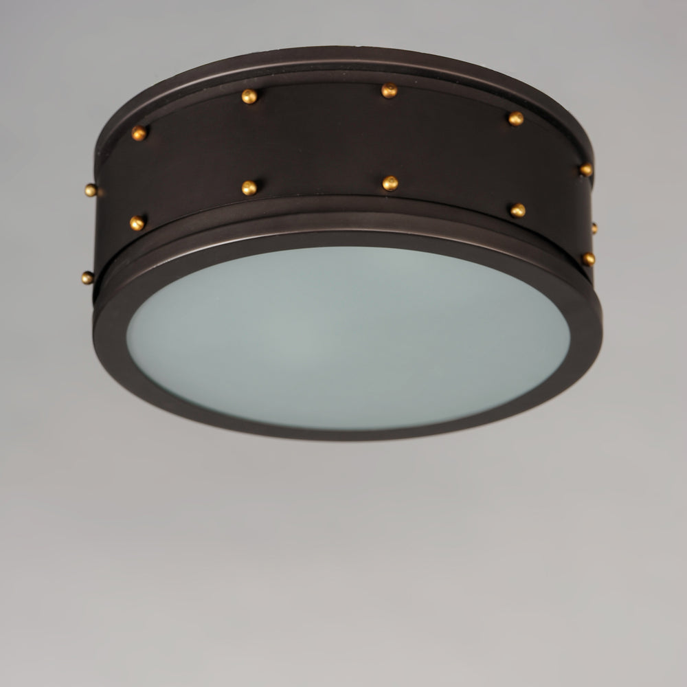 Trestle 2-Light Flush Mount Oil Rubbed Bronze / Antique Brass alternate view