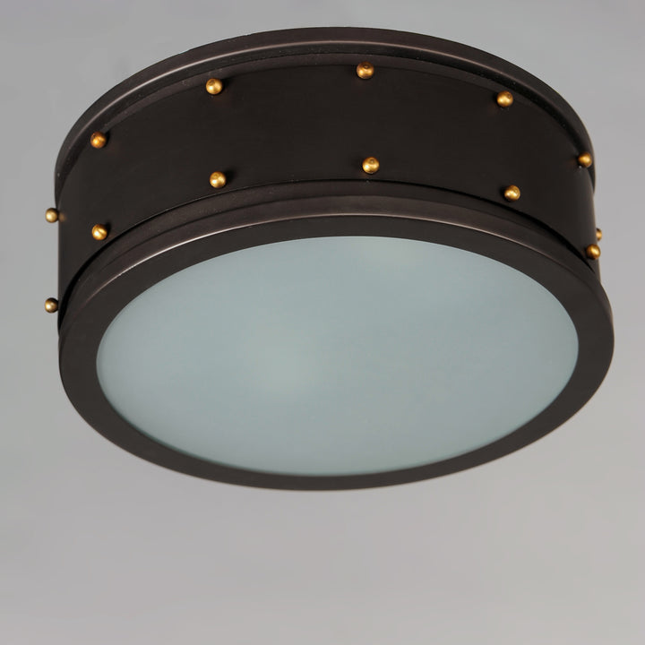 Trestle 2-Light Flush Mount Oil Rubbed Bronze / Antique Brass alternate view