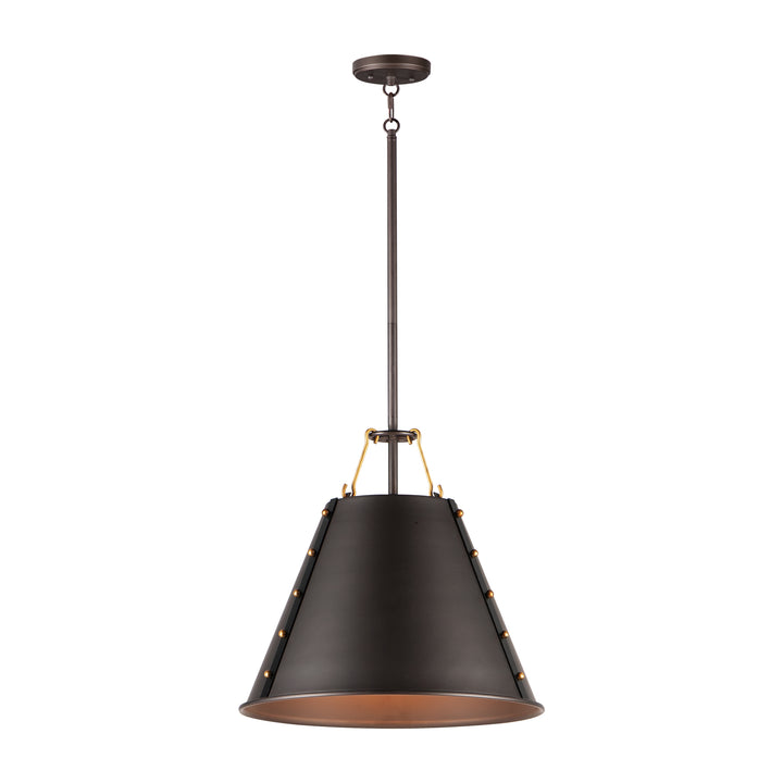 Trestle 1-Light Pendant Oil Rubbed Bronze / Antique Brass