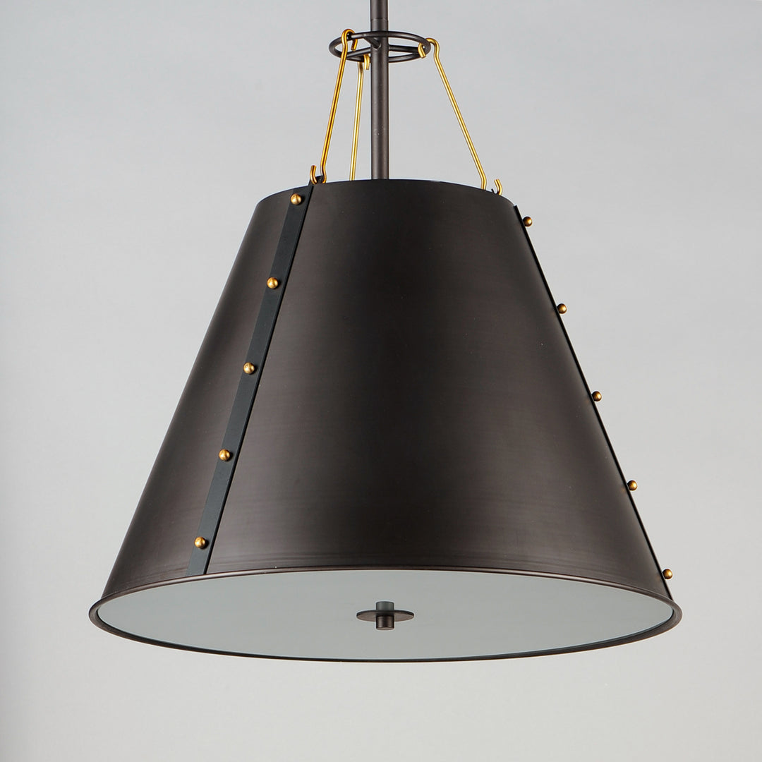 Trestle 3-Light Pendant Oil Rubbed Bronze / Antique Brass alternate view