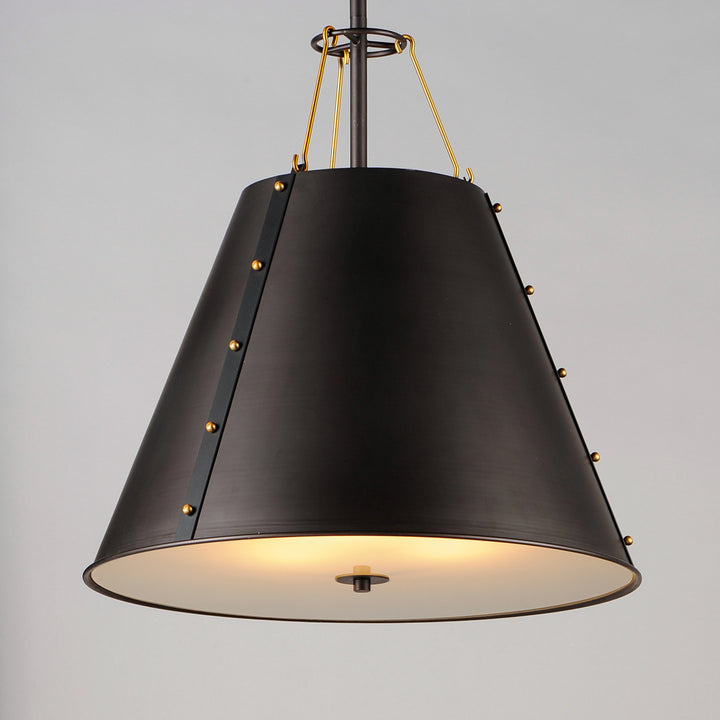Trestle 3-Light Pendant Oil Rubbed Bronze / Antique Brass alternate view