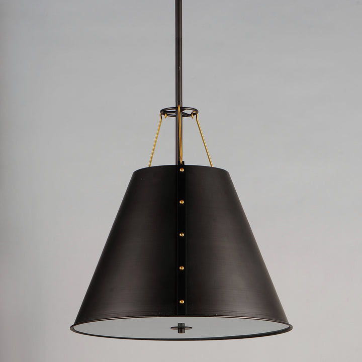 Trestle 3-Light Pendant Oil Rubbed Bronze / Antique Brass alternate view