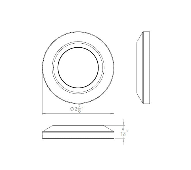2" Surface Mount Round