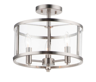 Sentinel - 3 Light Semi Flush