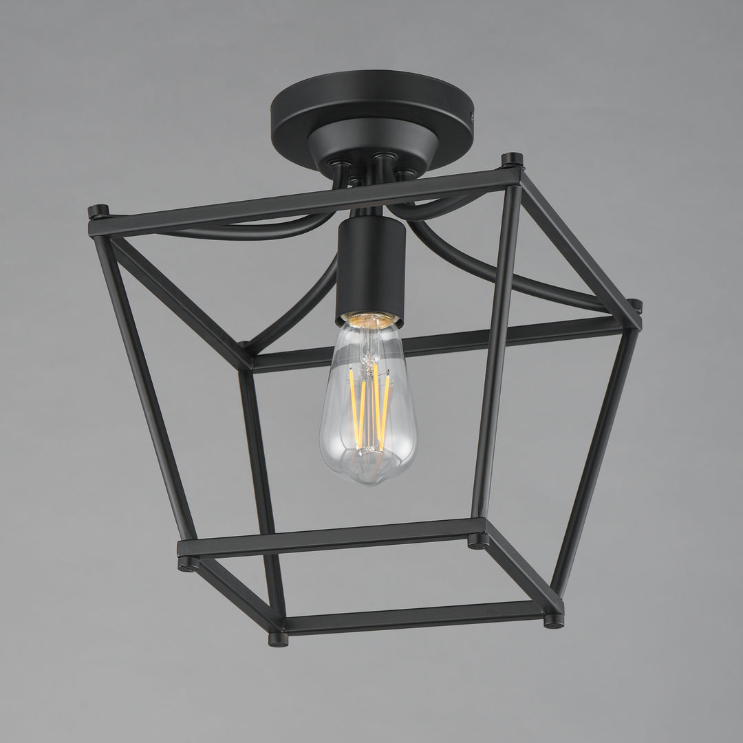 Clifton Single Pendant / Semi-Flush Black alternate view