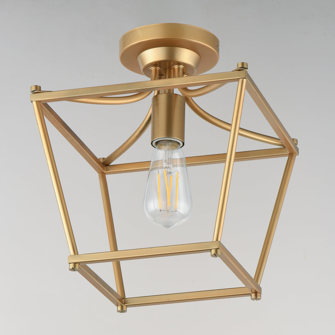 Clifton Single Pendant / Semi-Flush Natural Aged Brass alternate view
