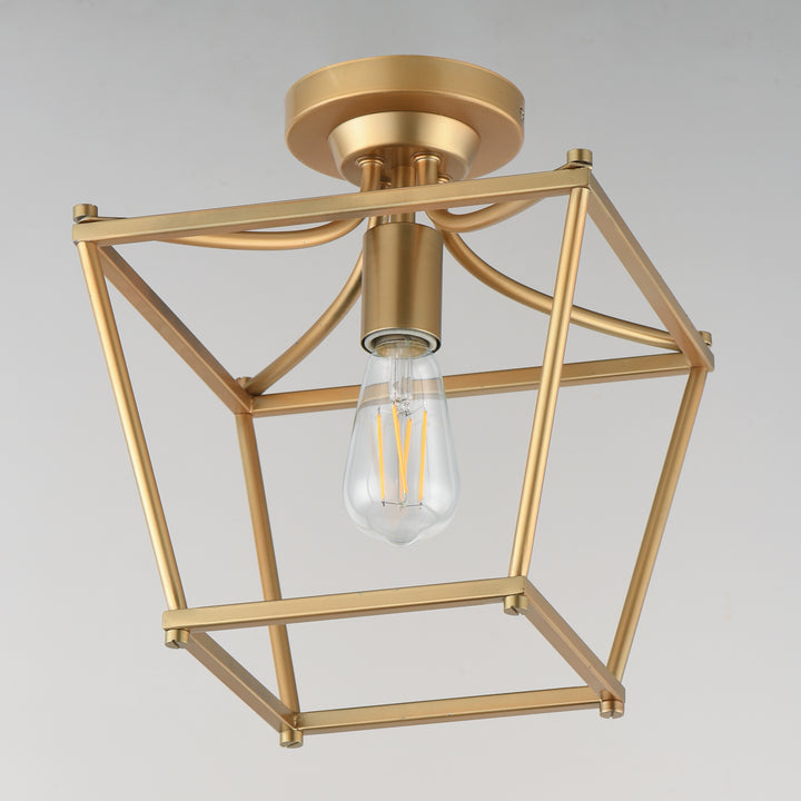 Clifton Single Pendant / Semi-Flush Natural Aged Brass alternate view