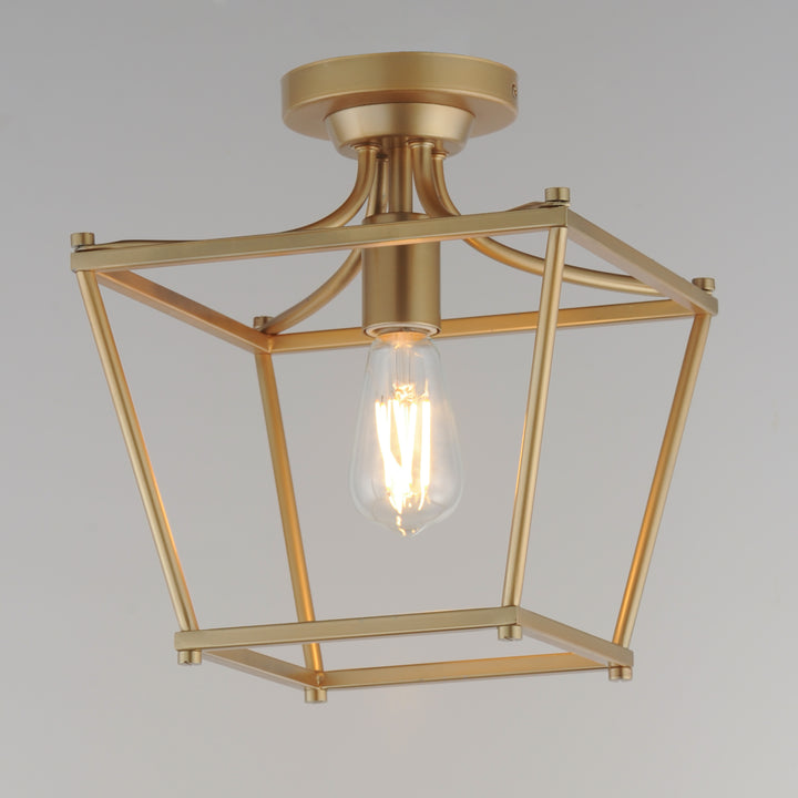 Clifton Single Pendant / Semi-Flush Natural Aged Brass alternate view