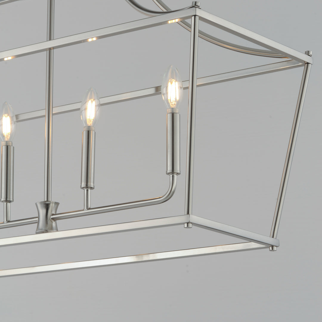 Clifton 6-Light Linear Pendant Satin Nickel alternate view