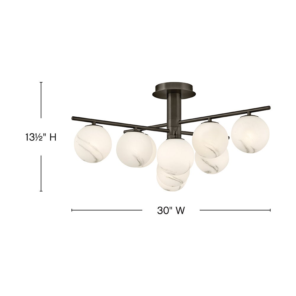 Selene Large Semi-Flush Mount