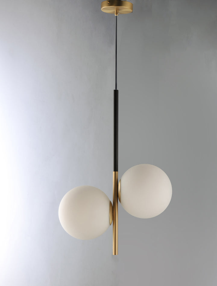 Vesper Pendant Satin Brass / Black alternate view