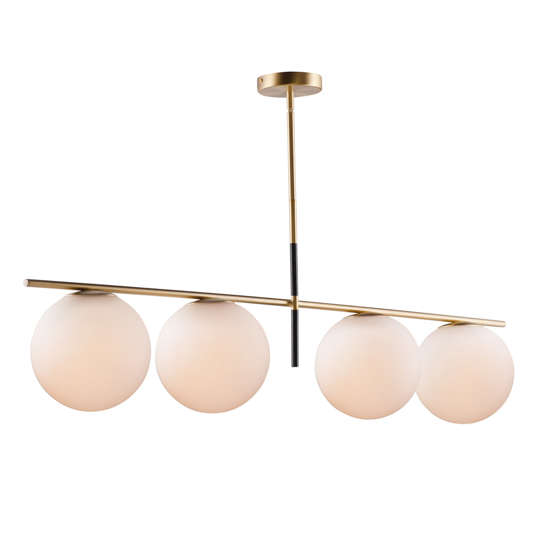 Vesper Pendant Satin Brass / Black