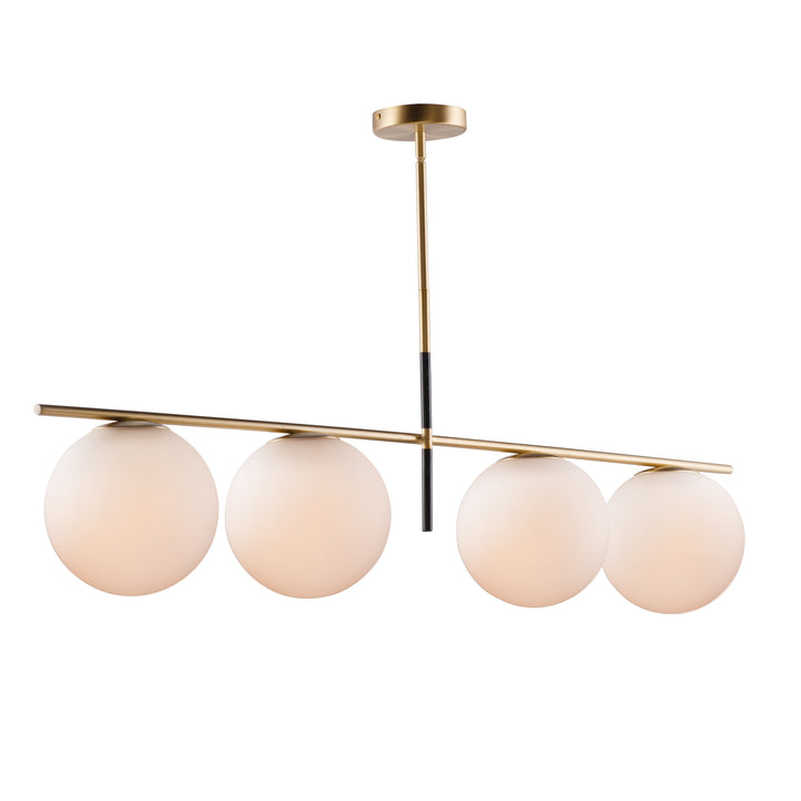 Vesper Pendant Satin Brass / Black