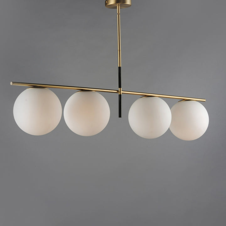Vesper Pendant Satin Brass / Black alternate view