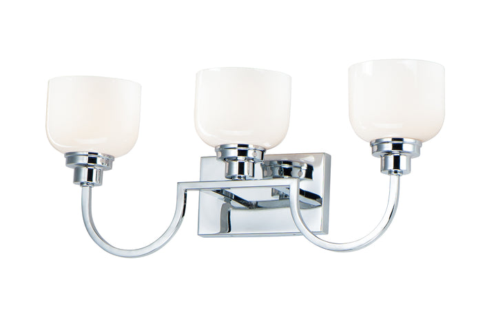 Swale Bath Vanity White / Polished Chrome