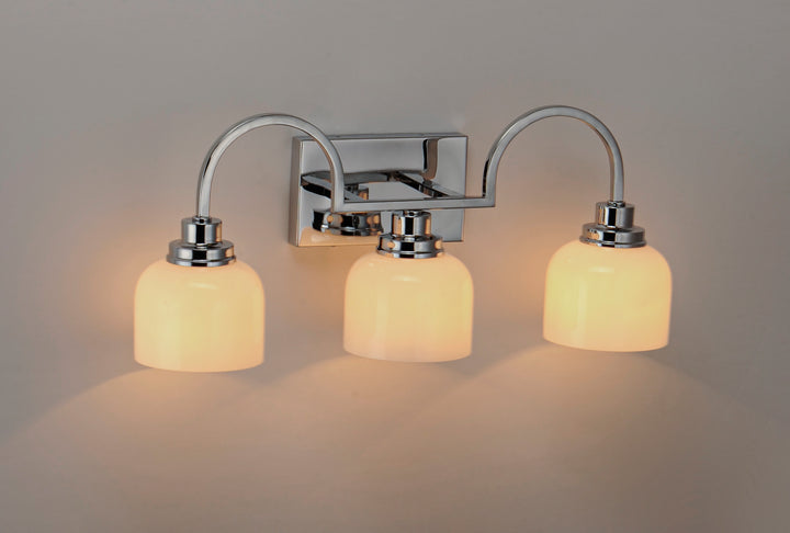 Swale Bath Vanity White / Polished Chrome alternate view
