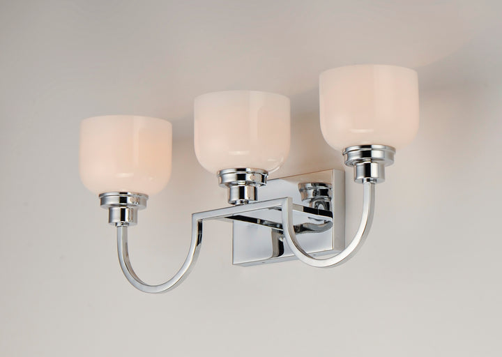 Swale Bath Vanity White / Polished Chrome alternate view