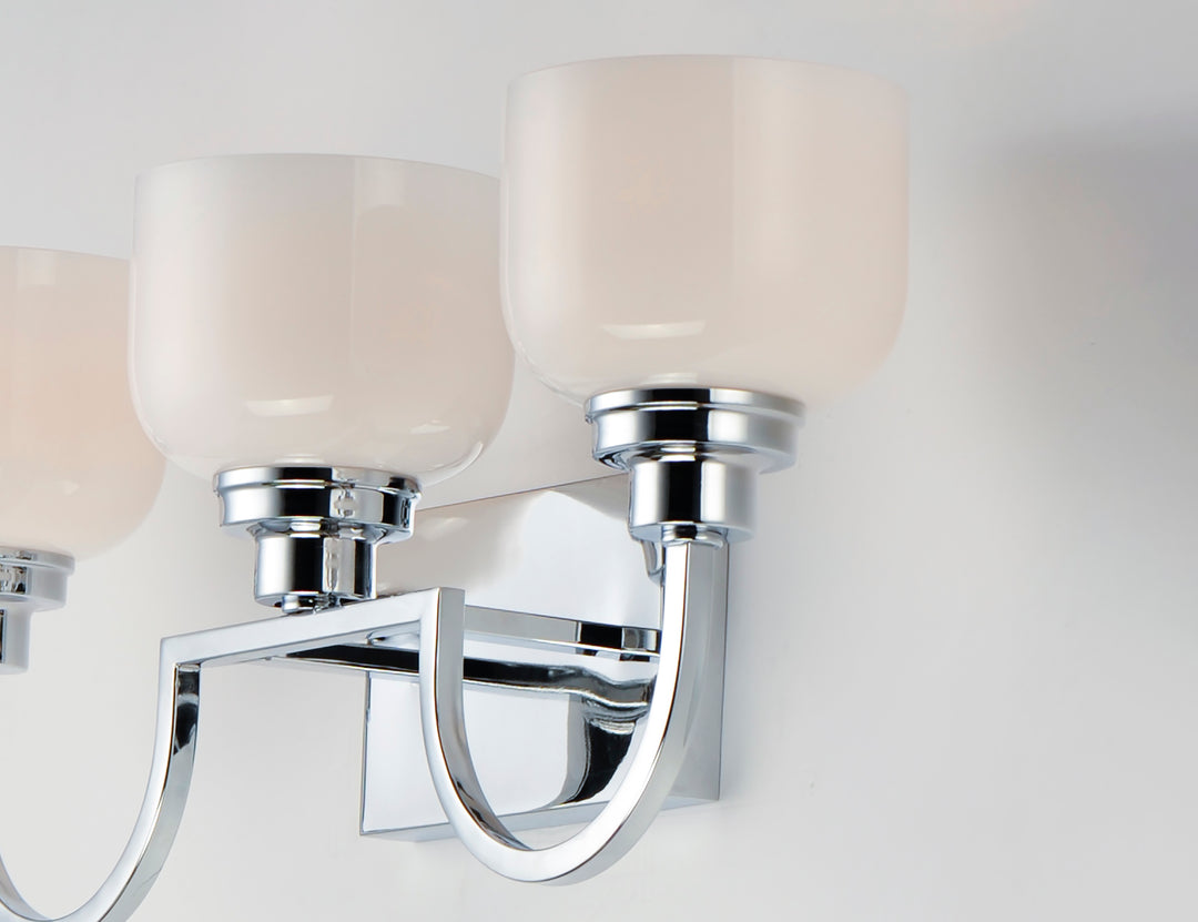 Swale Bath Vanity White / Polished Chrome alternate view