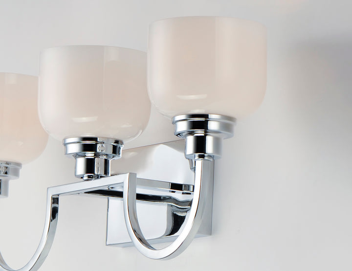 Swale Bath Vanity White / Polished Chrome alternate view