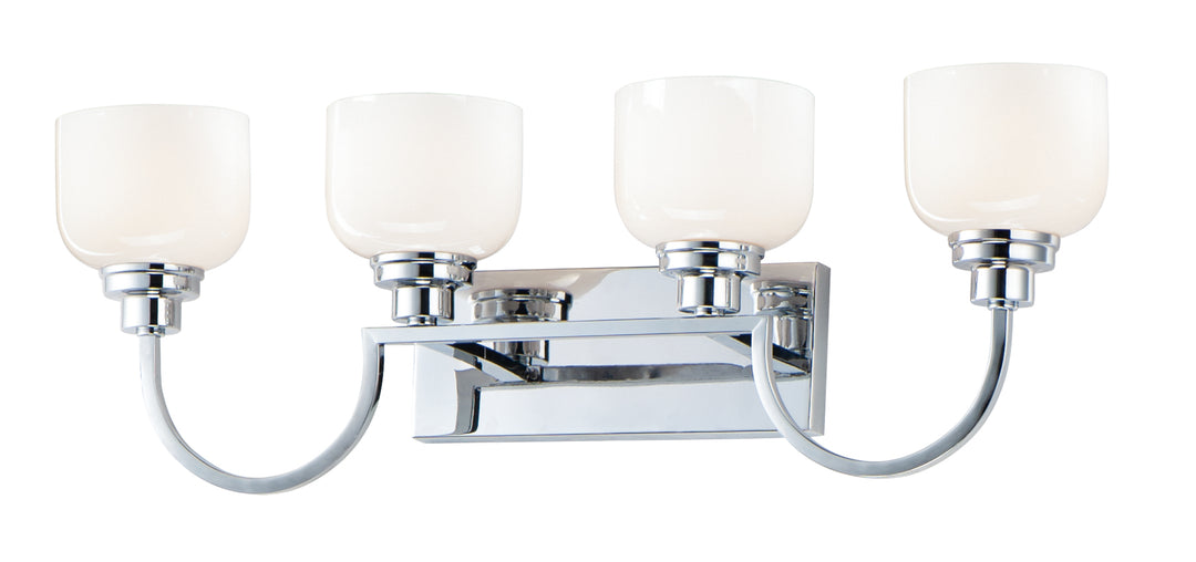 Swale Bath Vanity White / Polished Chrome