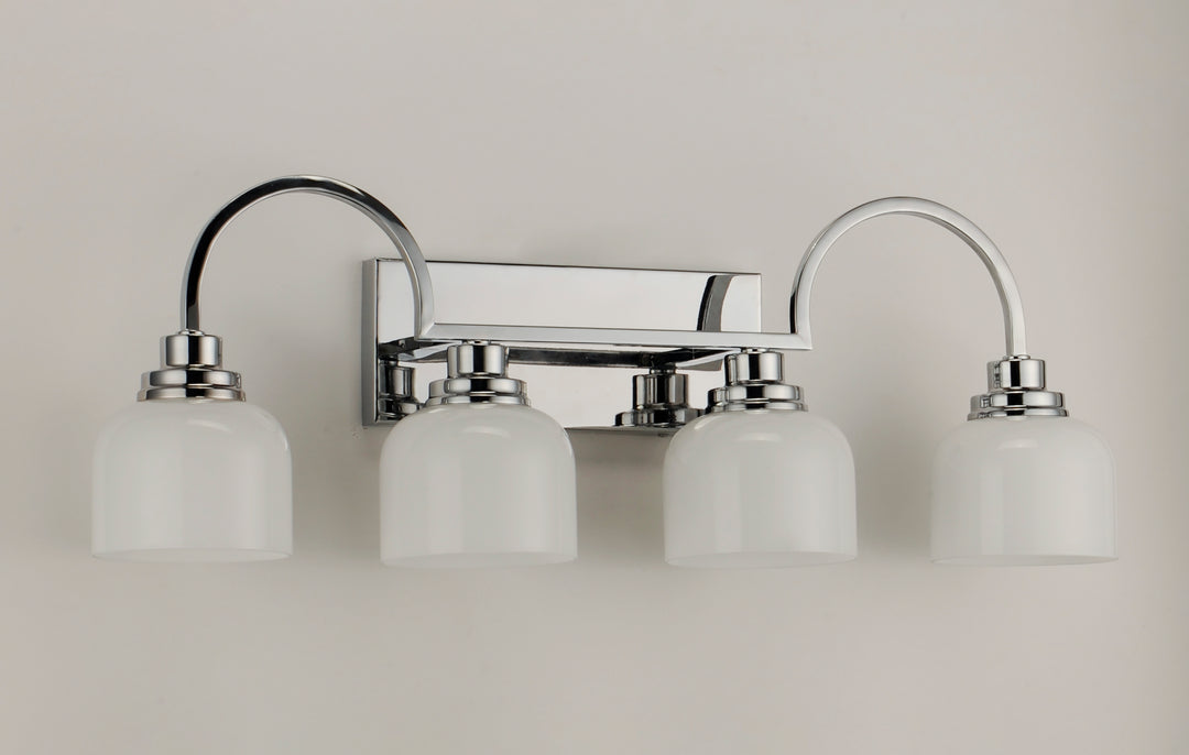 Swale Bath Vanity White / Polished Chrome alternate view
