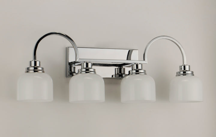Swale Bath Vanity White / Polished Chrome alternate view