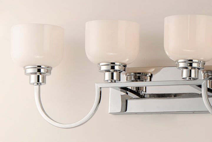Swale Bath Vanity White / Polished Chrome alternate view