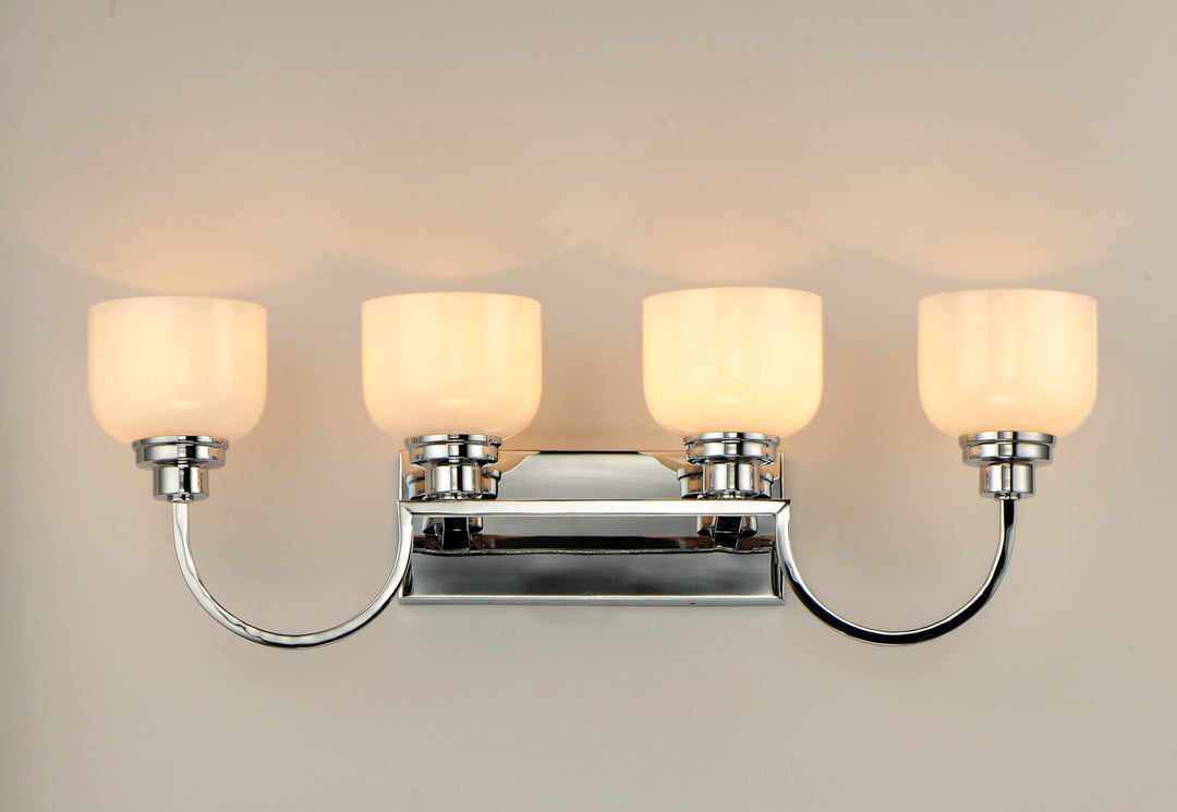 Swale Bath Vanity White / Polished Chrome alternate view