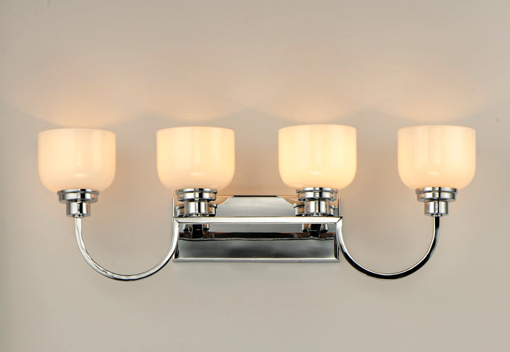 Swale Bath Vanity White / Polished Chrome alternate view