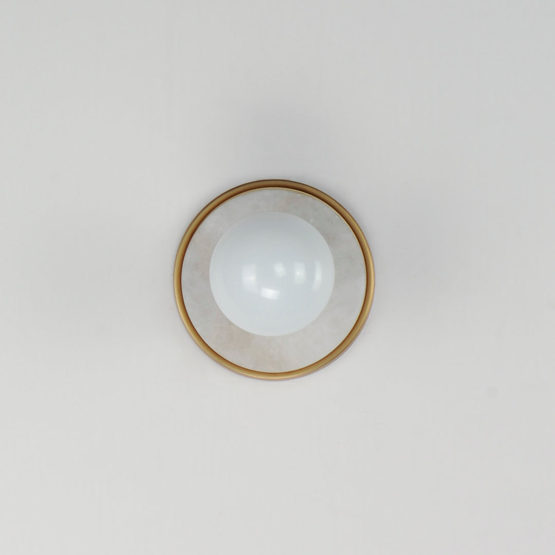 Hollywood Stone Sconce Natural Aged Brass alternate view