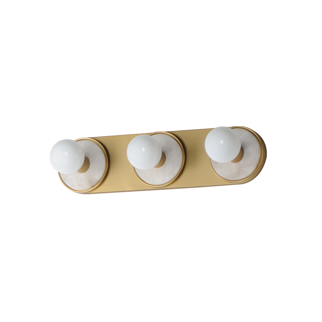 Hollywood Stone Sconce Natural Aged Brass