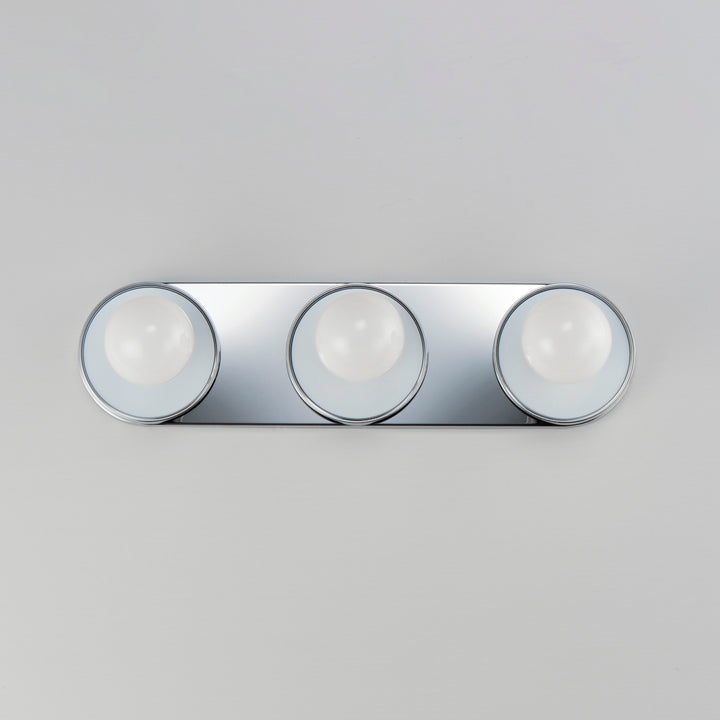 Hollywood Sconce White / Black / Polished Chrome alternate view