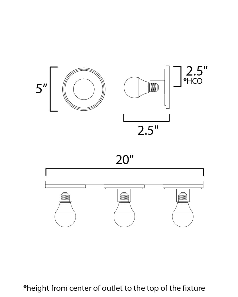 Hollywood Stone Sconce dimensions diagram