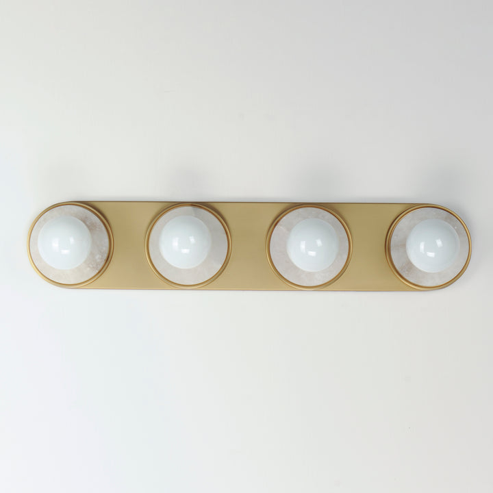 Hollywood Stone Sconce Natural Aged Brass alternate view