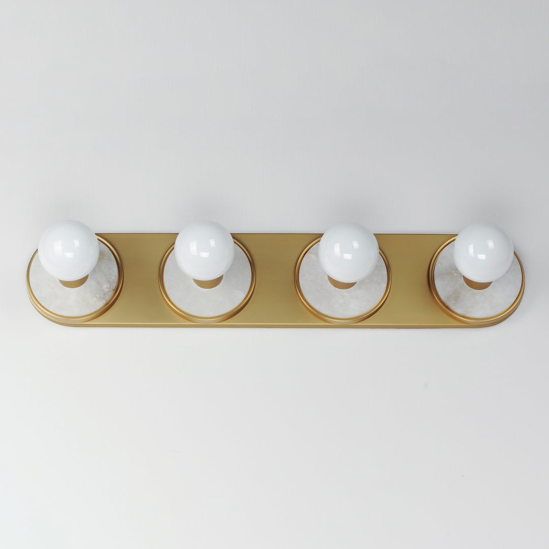 Hollywood Stone Sconce Natural Aged Brass alternate view