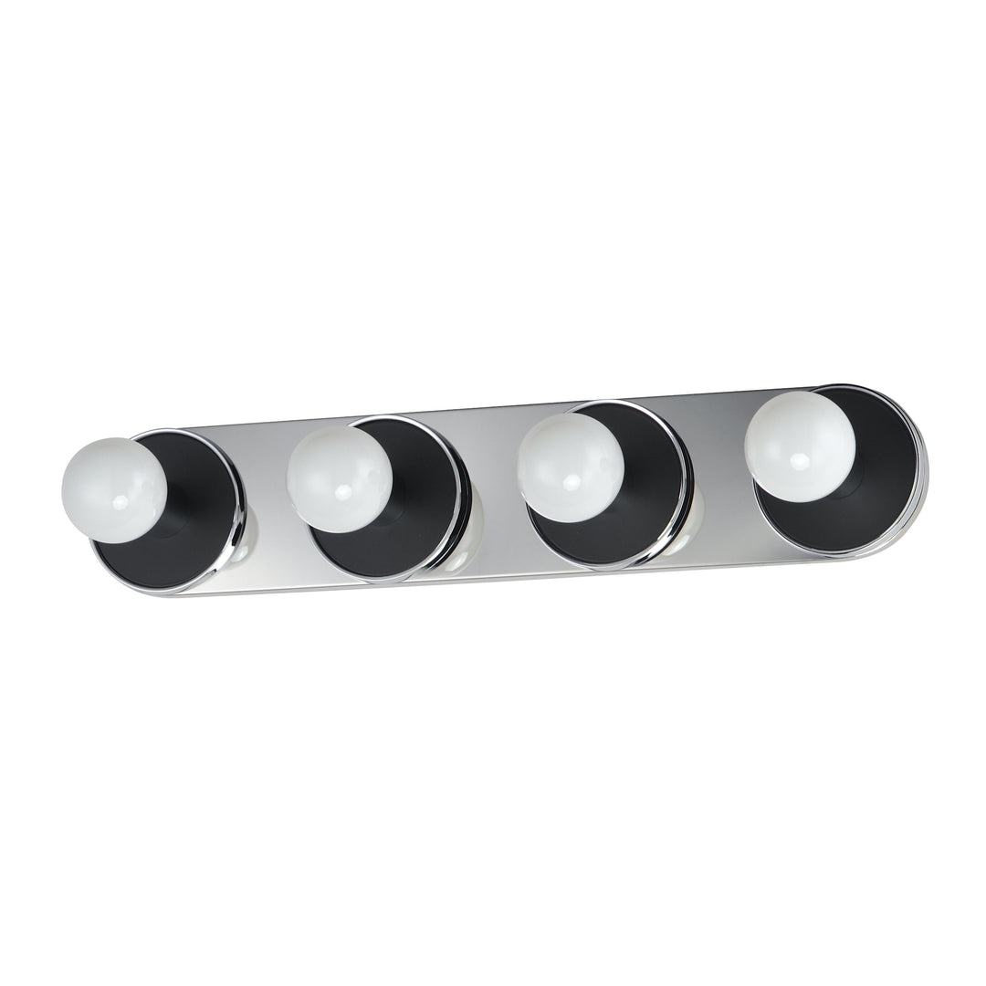 Hollywood Sconce White / Black / Polished Chrome