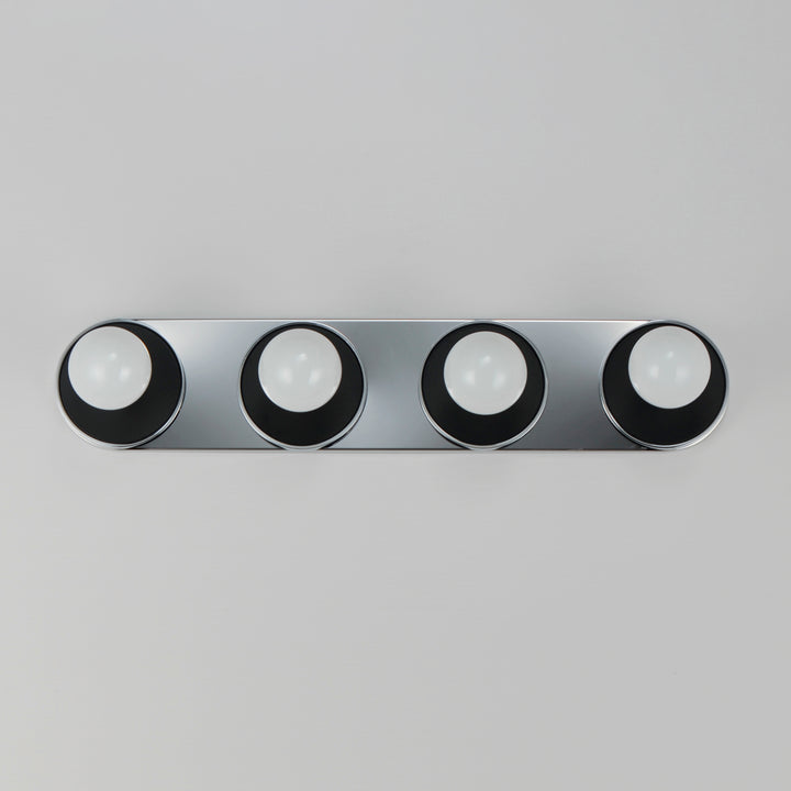 Hollywood Sconce White / Black / Polished Chrome alternate view
