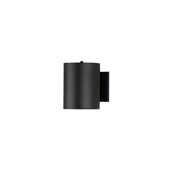 Outpost 1-Light 7.25"H OD Wall Sconce w/ Photocell Black