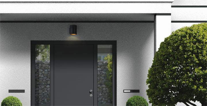 Outpost Outdoor Wall Sconce Black room setting