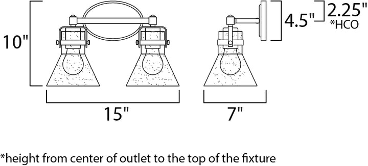 Seafarer Bath Vanity With Bulbs dimensions diagram
