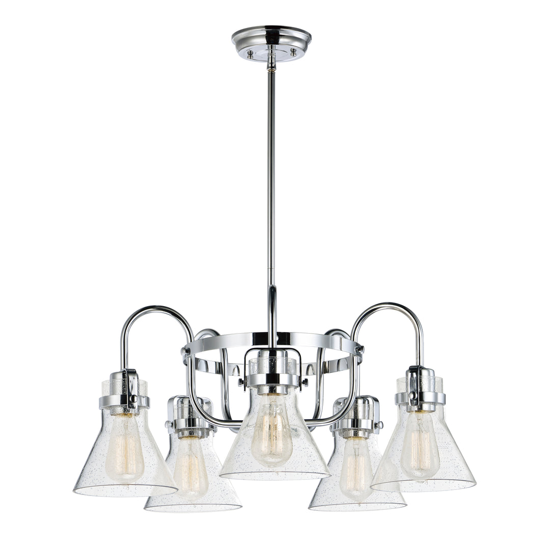 Seafarer Chandelier With Bulbs Polished Chrome