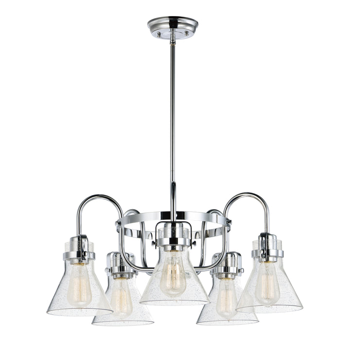 Seafarer Chandelier With Bulbs Polished Chrome
