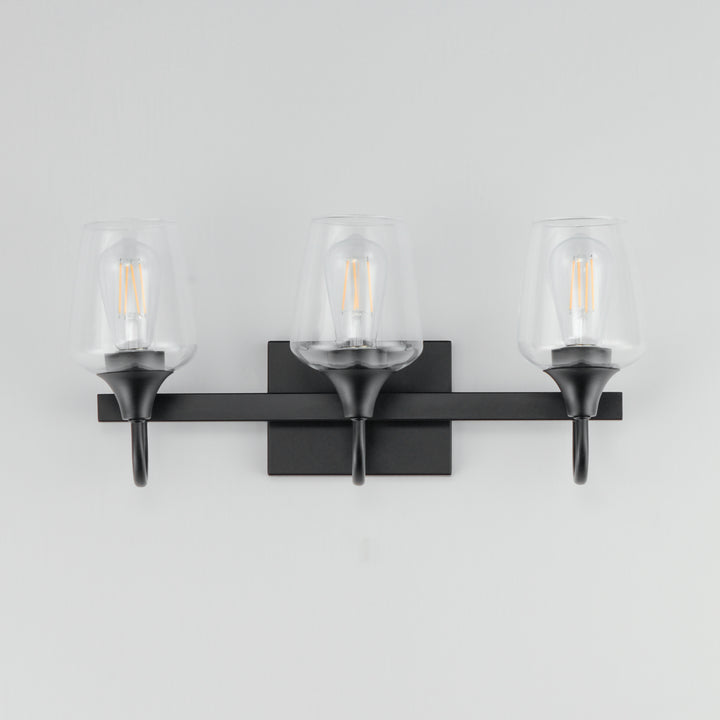 Goblet 3-Light Wall sconce Black alternate view