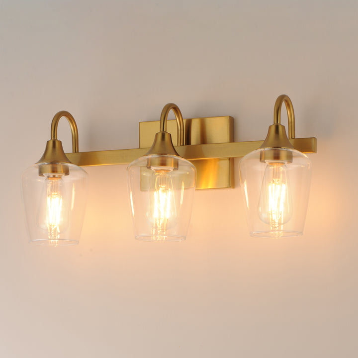 Goblet 3-Light Wall sconce Natural Aged Brass alternate view