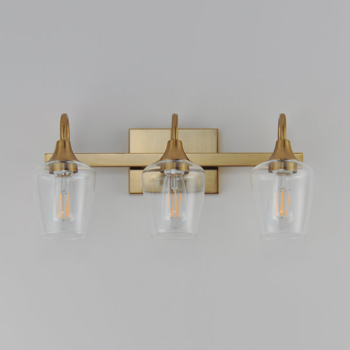 Goblet 3-Light Wall sconce Natural Aged Brass alternate view