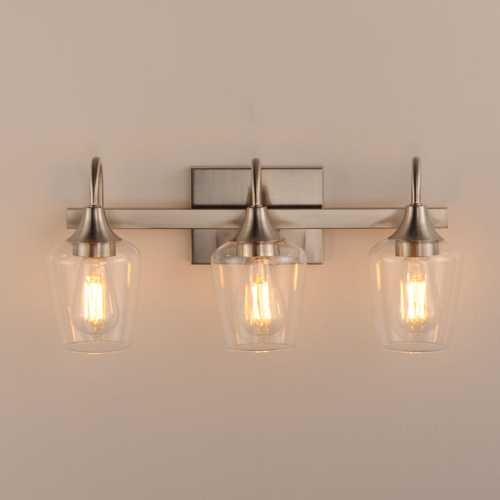 Goblet 3-Light Wall sconce Satin Nickel alternate view