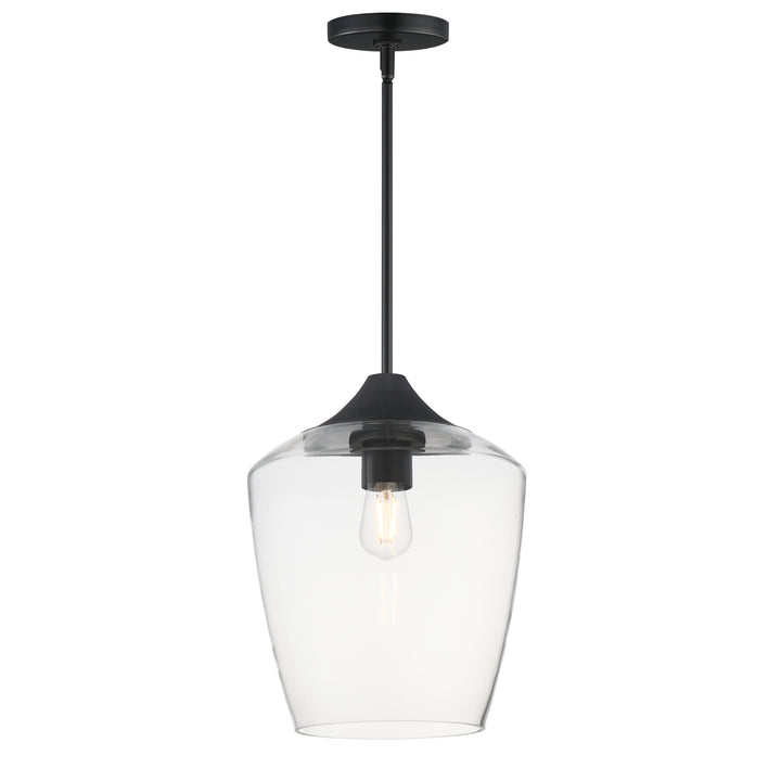 Goblet 12" Single Pendant Black
