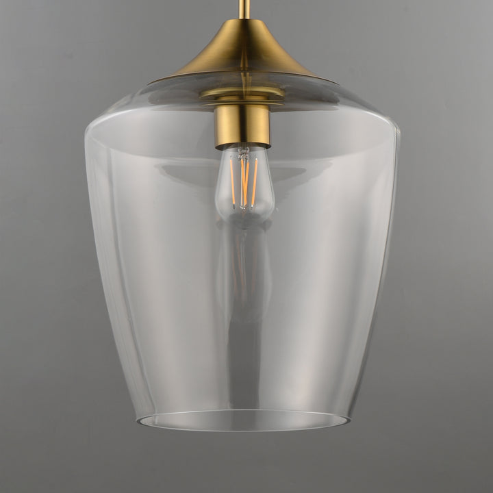 Goblet 12" Single Pendant Natural Aged Brass alternate view